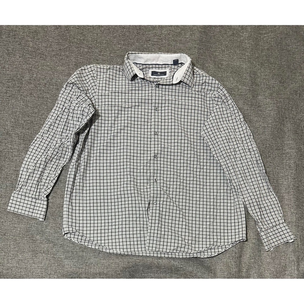Hart Schaffner Marx Men's XL Checkered‎ Long Sleeve Shirt